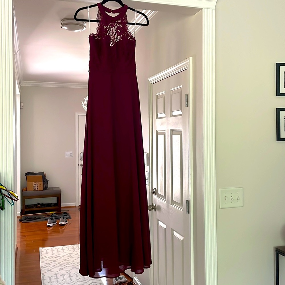 Calling all Fall/Winter Bridesmaids-Lulu’s "Dance All Evening" burgundy Dress